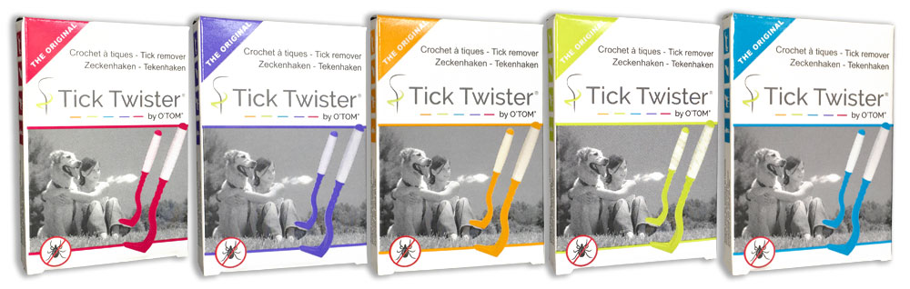 TickTwister by OTOM 2 hook mini box packs in 5 colors